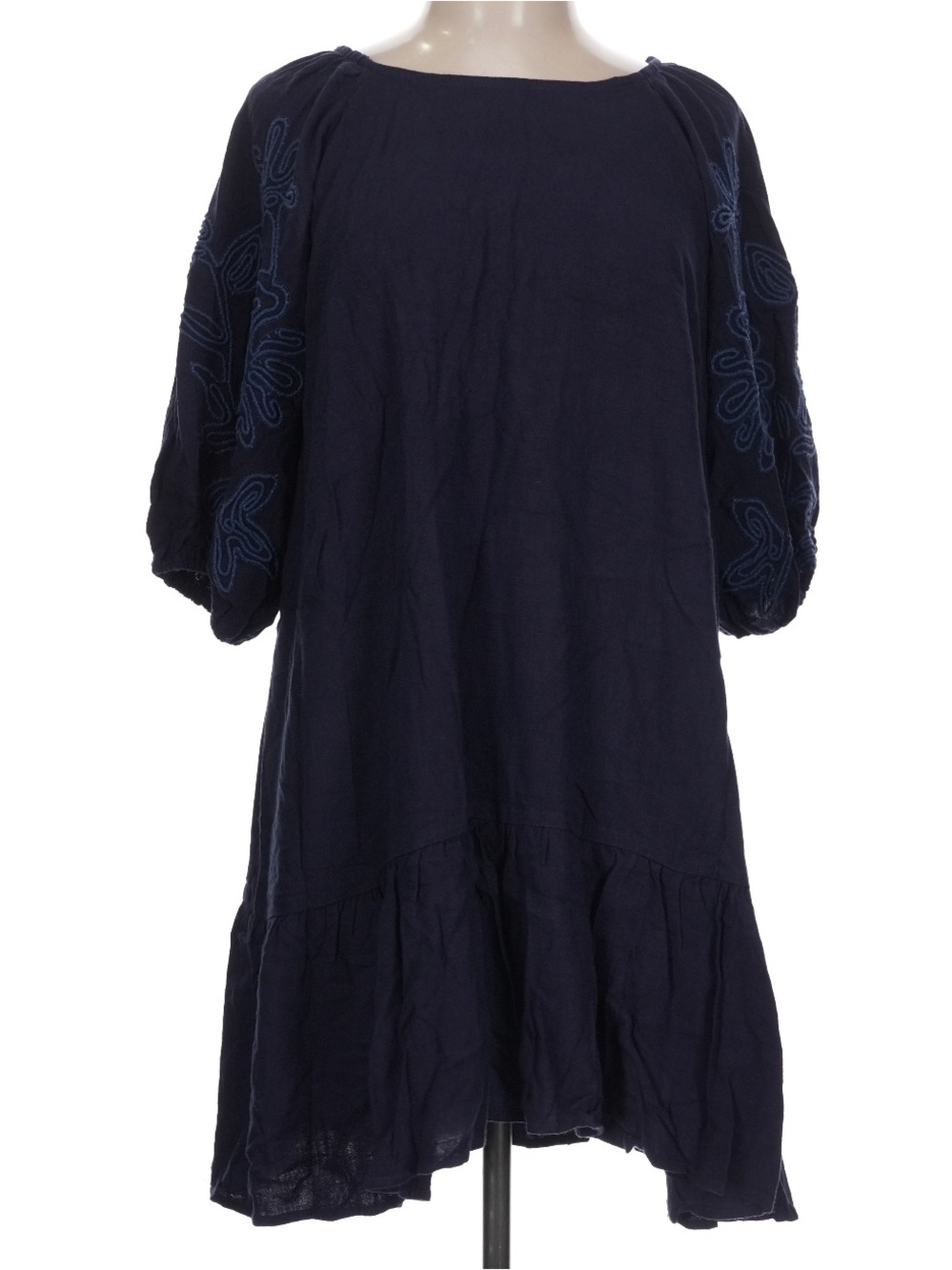 Umgee NWT Embroidered Puff Sleeve Mini Dress size L